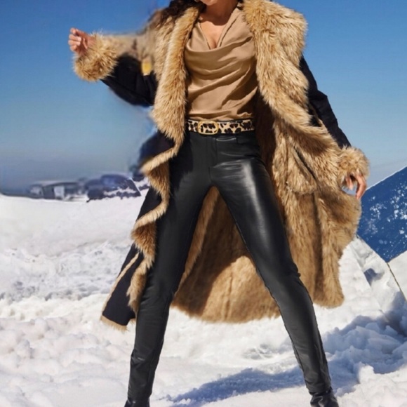 Pants - Faux Leather Black Leggings